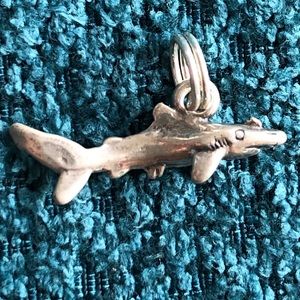 Sterling silver shark charm